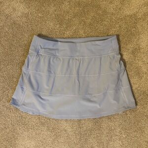 Lululemon Sky Blue Pace Revival 13.5” Skirt size 8